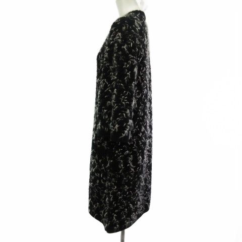 Chanel P52503k06806 Wool Cashmere Knit Dress Knee Length 7/4 Length Sleeves