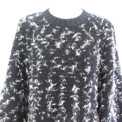 Chanel P52503k06806 Wool Cashmere Knit Dress Knee Length 7/4 Length Sleeves