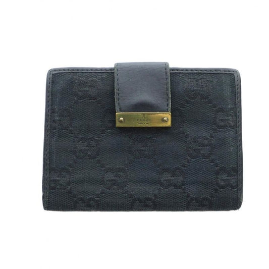 Gucci Card Case Business Card Holder GG Canvas Logo Black - GY11 MQ - OH