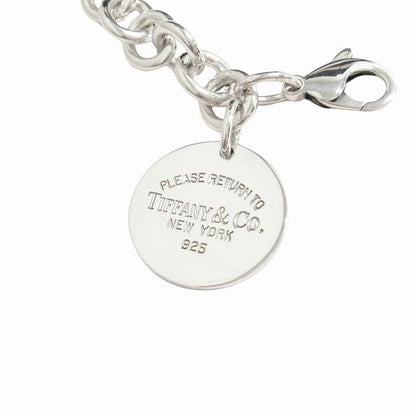 Polished New Tiffany & Co Tiffany & CO Return To Round Bracelet Chain Bangle