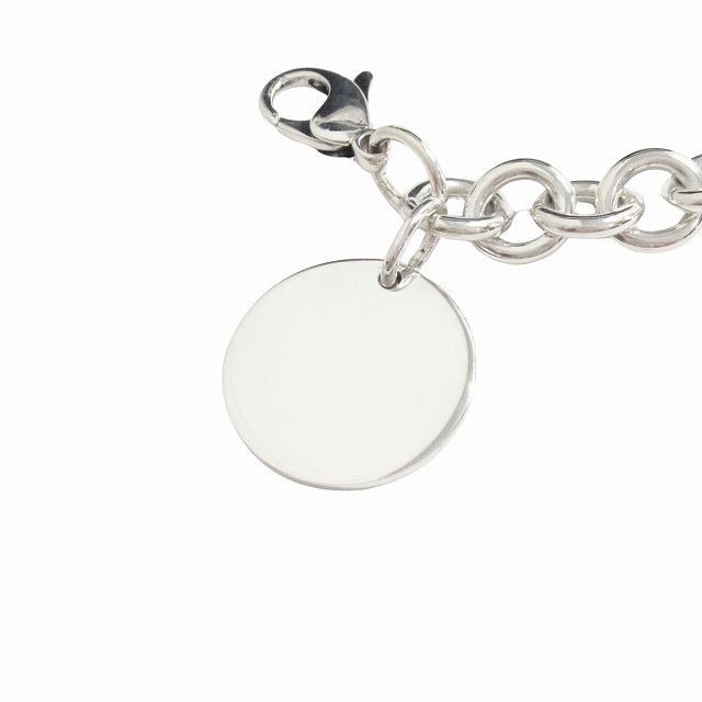 Polished New Tiffany & Co Tiffany & CO Return To Round Bracelet Chain Bangle