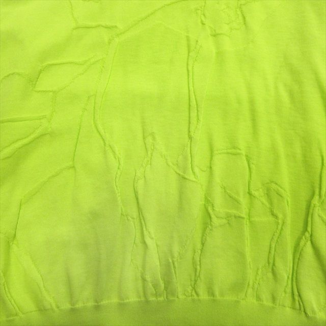 Hermes Horse Jacquard Crewneck Knit Sweater Cotton Horse 2021 L Lime Green Men's