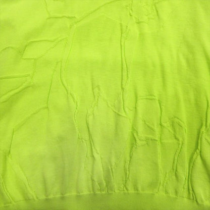 Hermes Horse Jacquard Crewneck Knit Sweater Cotton Horse 2021 L Lime Green Men's