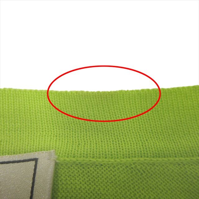 Hermes Horse Jacquard Crewneck Knit Sweater Cotton Horse 2021 L Lime Green Men's