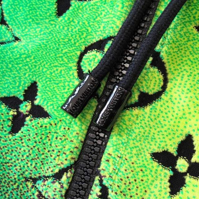 Unused 24SS Louis Vuitton Monogram Velvet Zip Up Hoodie Jacket Blouson Gradient