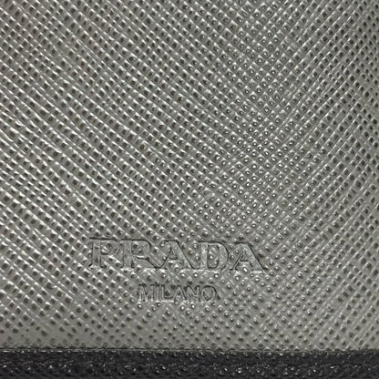 Prada Wallet - Black Leather With Money Clip