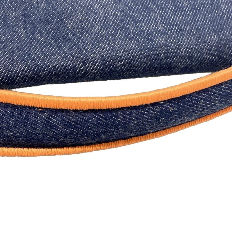 Fendi Handbag Baguette Large 8br771 Navy And Orange