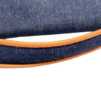 Fendi Handbag Baguette Large 8br771 Navy And Orange