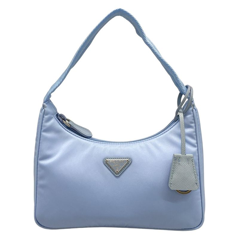 Prada Handbag Re-edition 2000 Mini Bag 1ne515 Light Blue Re-nylon Triangle Logo