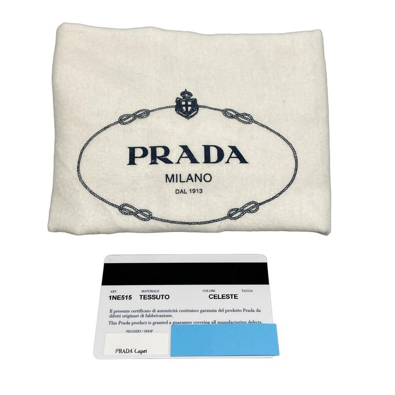 Prada Handbag Re-edition 2000 Mini Bag 1ne515 Light Blue Re-nylon Triangle Logo