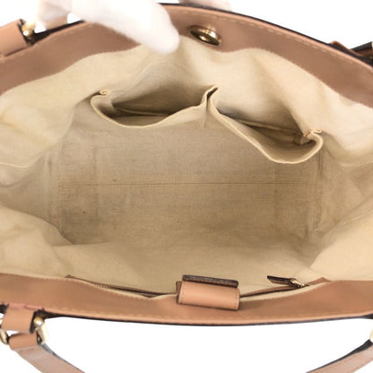 Gucci Mayfair Beige Pink GG Canvas Leather 257061 Tote Bag Shoulder Bag Women