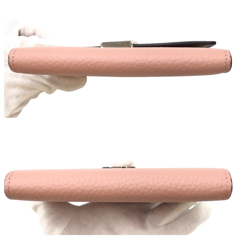 Louis Vuitton Taurillon Portefeuille Capucines Pink Magnolia Trifold Compact