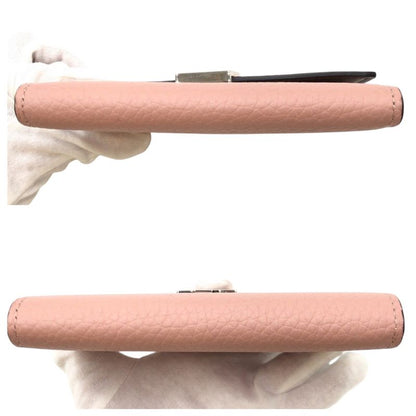 Louis Vuitton Taurillon Portefeuille Capucines Pink Magnolia Trifold Compact