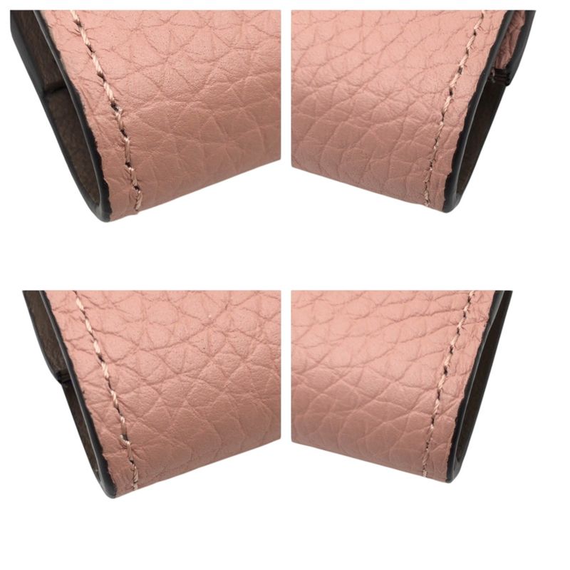 Louis Vuitton Taurillon Portefeuille Capucines Pink Magnolia Trifold Compact
