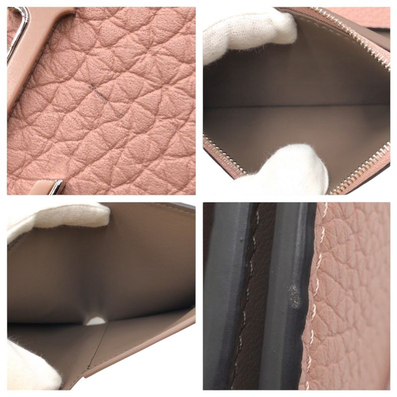 Louis Vuitton Taurillon Portefeuille Capucines Pink Magnolia Trifold Compact