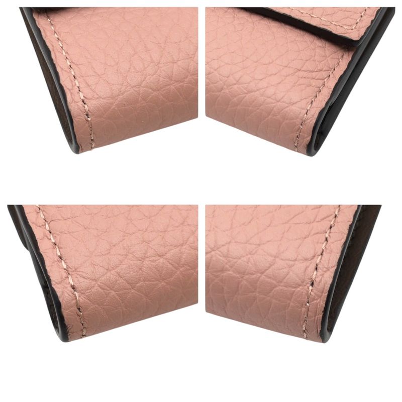 Louis Vuitton Taurillon Portefeuille Capucines Pink Magnolia Trifold Compact