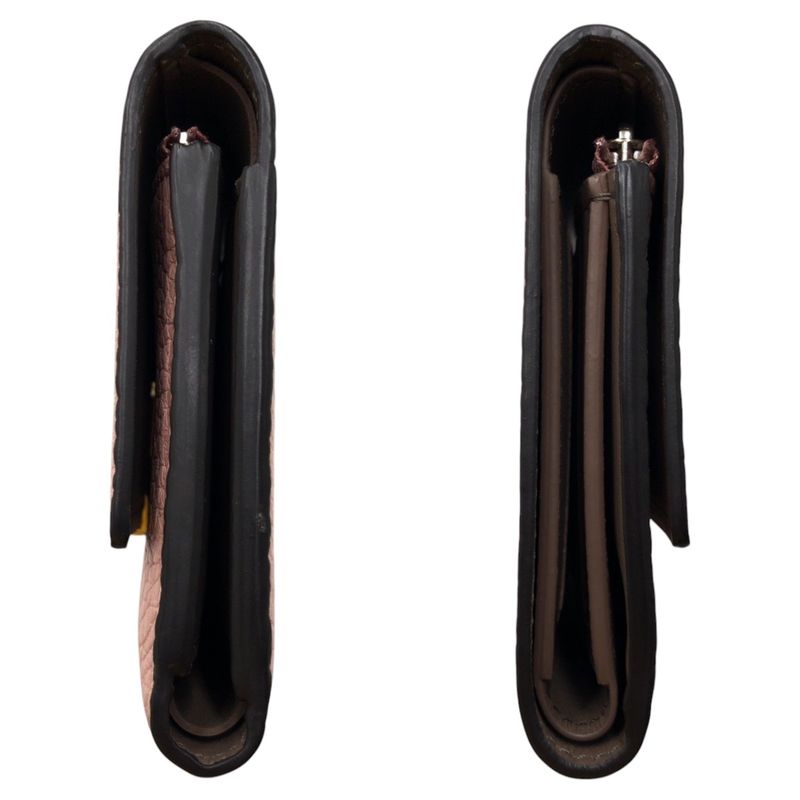 Louis Vuitton Taurillon Portefeuille Capucines Pink Magnolia Trifold Compact