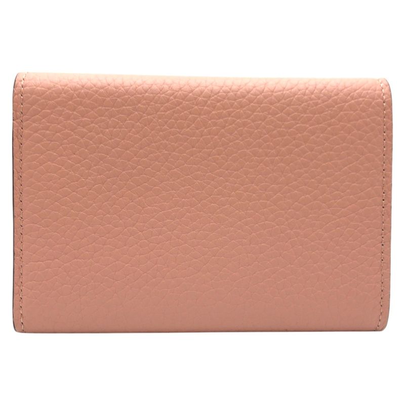 Louis Vuitton Taurillon Portefeuille Capucines Pink Magnolia Trifold Compact