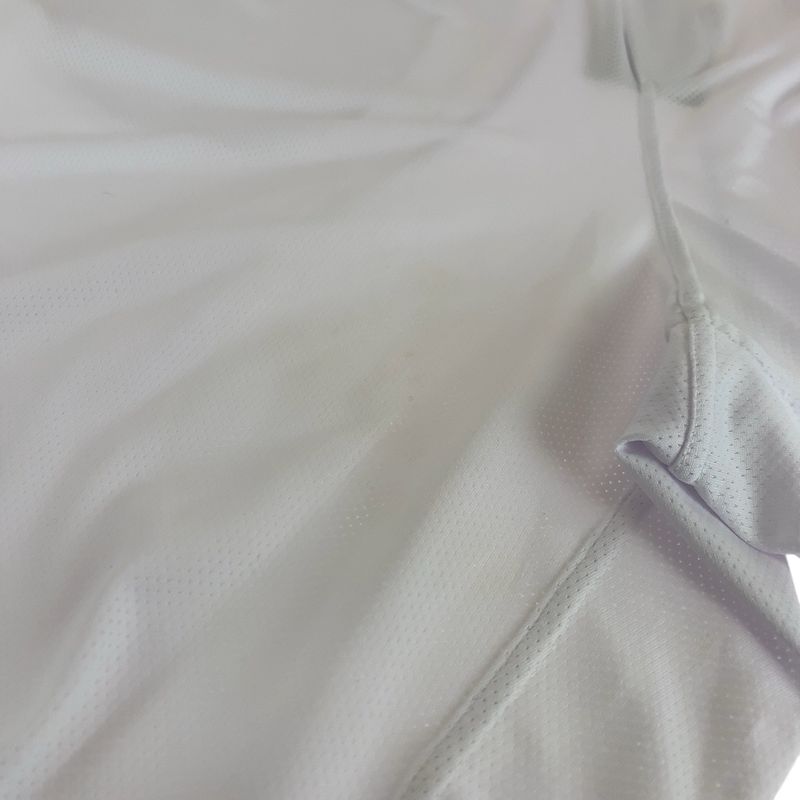 Balenciaga Logo Mesh Size S White Black Polyester 698317 4c0b4 Half Pants