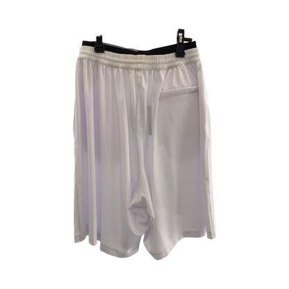 Balenciaga Logo Mesh Size S White Black Polyester 698317 4c0b4 Half Pants