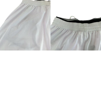 Balenciaga Logo Mesh Size S White Black Polyester 698317 4c0b4 Half Pants