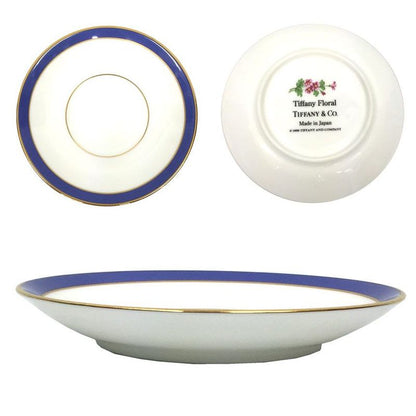 Unused Tiffany & Co Floral Demi Cup and Saucer Pair Aq5582