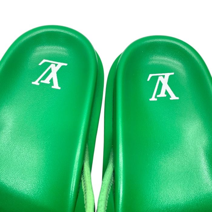 Louis Vuitton Fd0252 Miami Line Slides Sandals Mules Monogram LV Logo Embossed