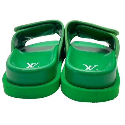 Louis Vuitton Fd0252 Miami Line Slides Sandals Mules Monogram LV Logo Embossed