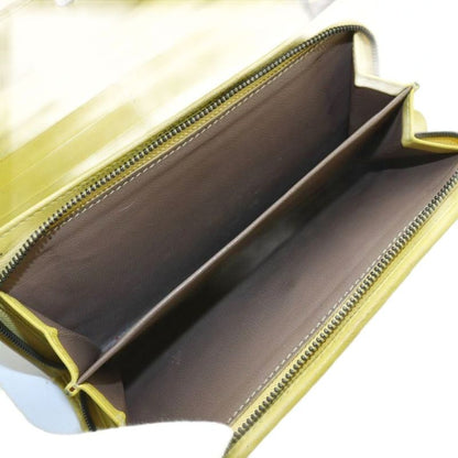 Bottega Veneta Long Wallet Leather Intrecciato Logo Yellow - GY11 MQ