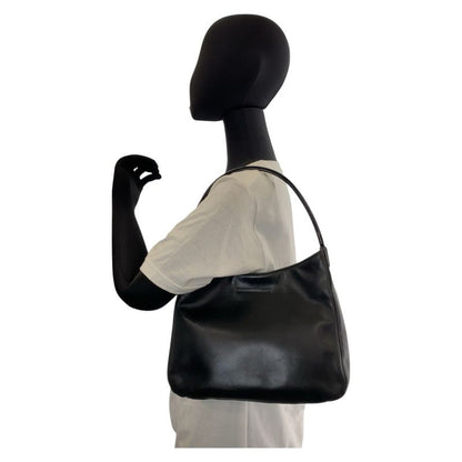 Prada Black Leather Plastic Shoulder Bag Women 506342