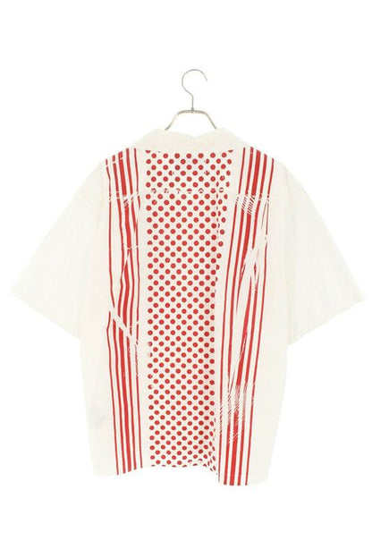 Prada Ucs339 Triangle Logo Print Short Sleeve Shirt Men's L