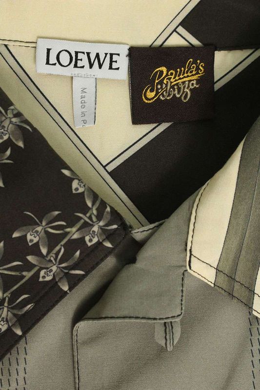 Loewe H616y05x54 Anagram Logo Cles Izzy Pattern Short Sleeve Shirt Men 39