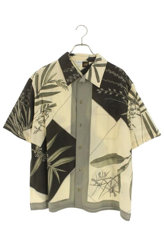 Loewe H616y05x54 Anagram Logo Cles Izzy Pattern Short Sleeve Shirt Men 39