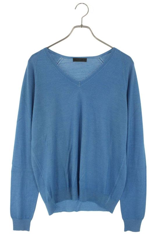 Prada Umn401 V-neck Knit Men's 50