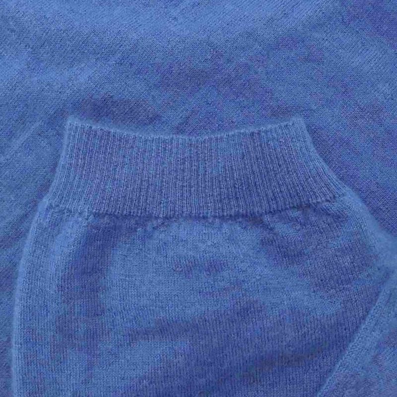 Balenciaga Knit Short Sleeve Cashmere 38 Blue Light Blue 29 69-63 01 AJ