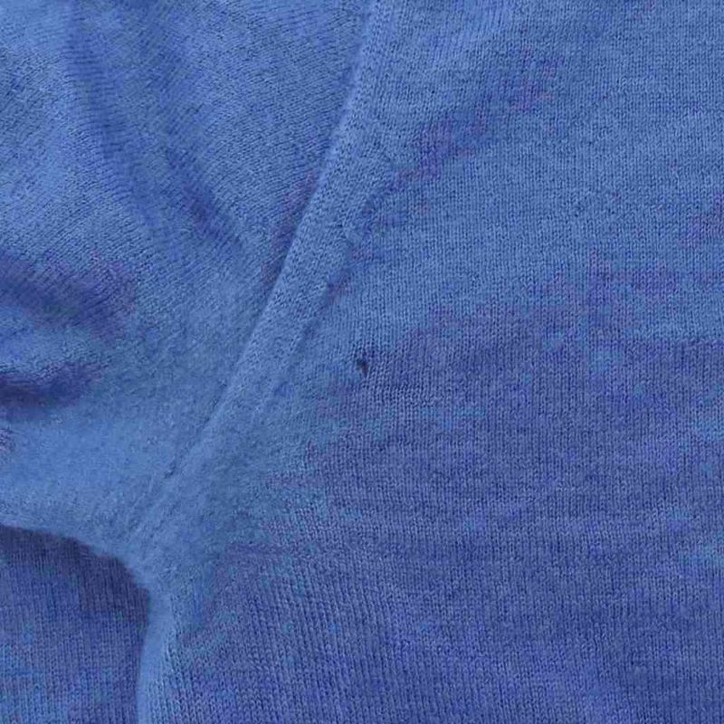 Balenciaga Knit Short Sleeve Cashmere 38 Blue Light Blue 29 69-63 01 AJ