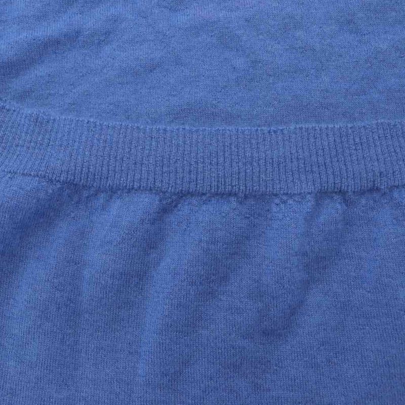 Balenciaga Knit Short Sleeve Cashmere 38 Blue Light Blue 29 69-63 01 AJ