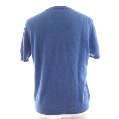 Balenciaga Knit Short Sleeve Cashmere 38 Blue Light Blue 29 69-63 01 AJ
