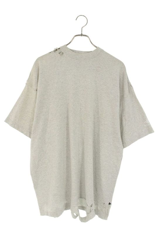 Balenciaga 704056 Tmva5 Destroyed Oversized T-shirt Men 1