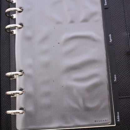 Bvlgari Stationery Notebook Notepad Foldable Leather One Color None Land Black