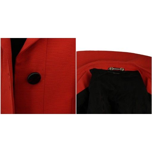 Gucci Tailored Jacket Fully Lined Single 2B 36 Red BM