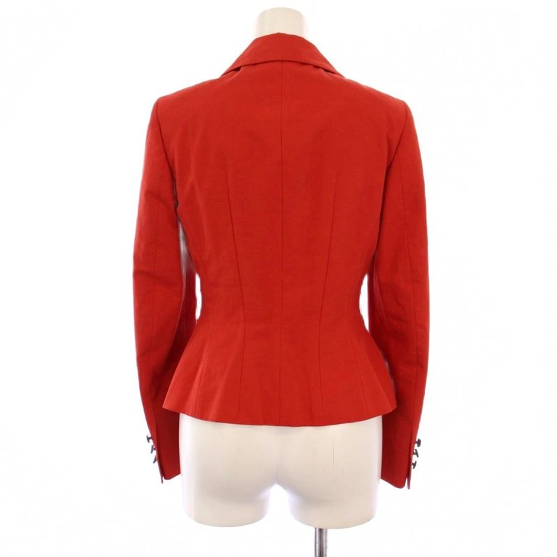 Gucci Tailored Jacket Fully Lined Single 2B 36 Red BM