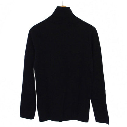 Gucci Knit Sweater Long Sleeve High Neck Half Zip M Navy Blue Red White BM