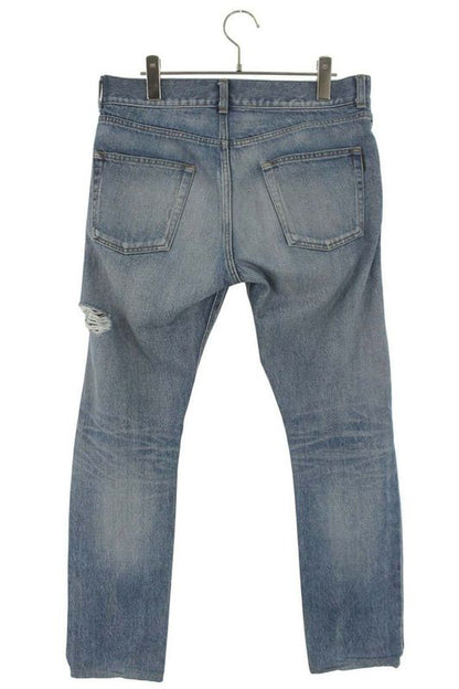 Saint Laurent Paris 551344 Yc372 Crushed Skinny Denim Pants Men's 30