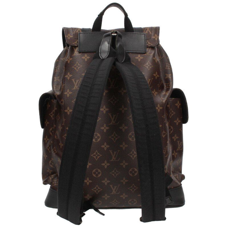 Louis Vuitton M43735 Christopher MM Monogram Macassar Backpack Men's MM