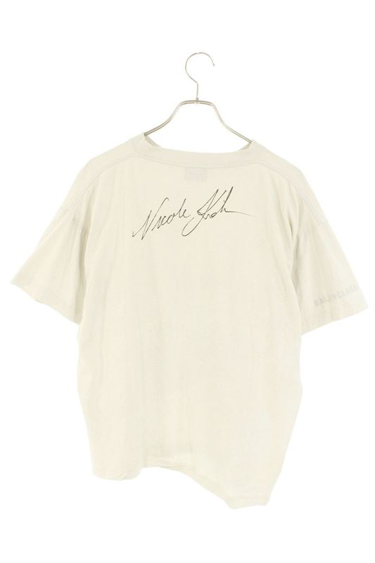 Balenciaga 25SS 826344 Tsvw3 Nicole Print Cropped Boxy T-shirt Men's S