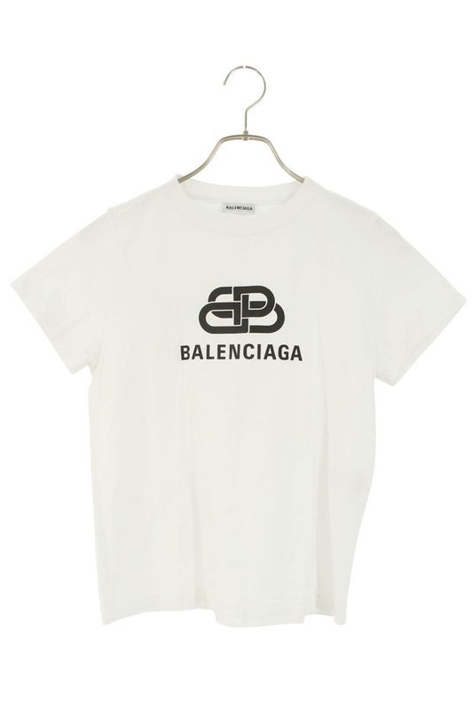 Balenciaga 583245 Tev48 Logo Print T-shirt Women's S