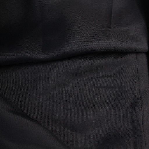 Prada Dress Knee Length Sleeveless Tight Patterned Wool Silk 36 Black Navy BM -