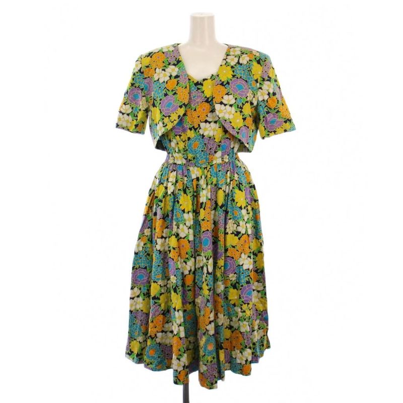 Yves Saint Laurent YVES Saint Laurent Setup Jacket Short Sleeve Dress Long