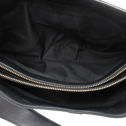 Bulgari Bvlgari Chandra Handbag One Shoulder Italian Leather Genuine Black AE -